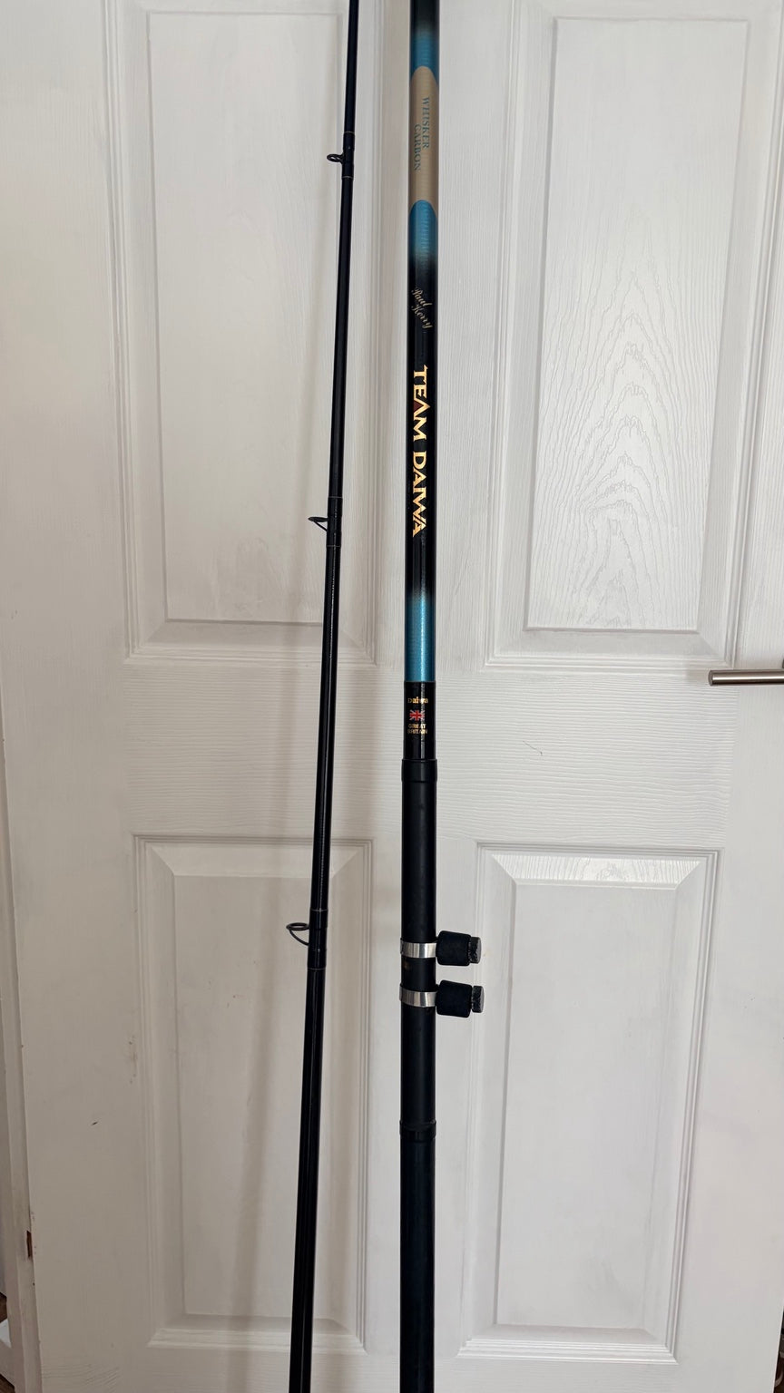 Team Daiwa rod with blue and black finish and sliding reel fittings
