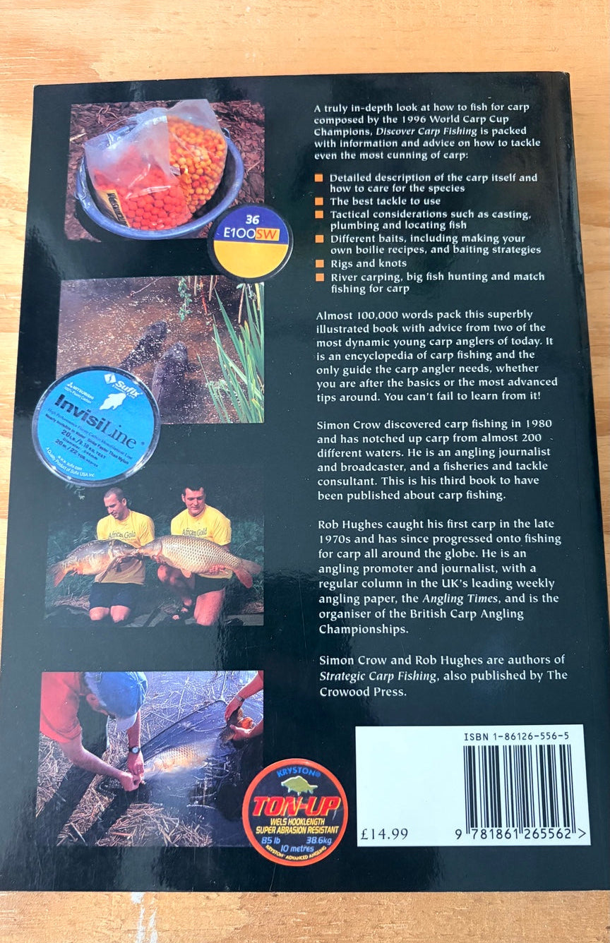 Discover Carp Fishing back cover ISBN and original price
