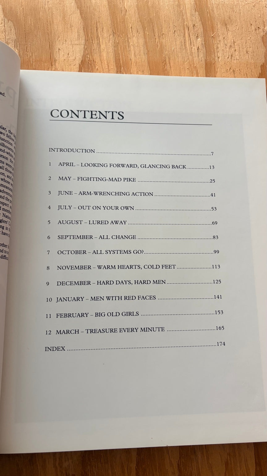 Pike Fishing by Mick Brown contents page