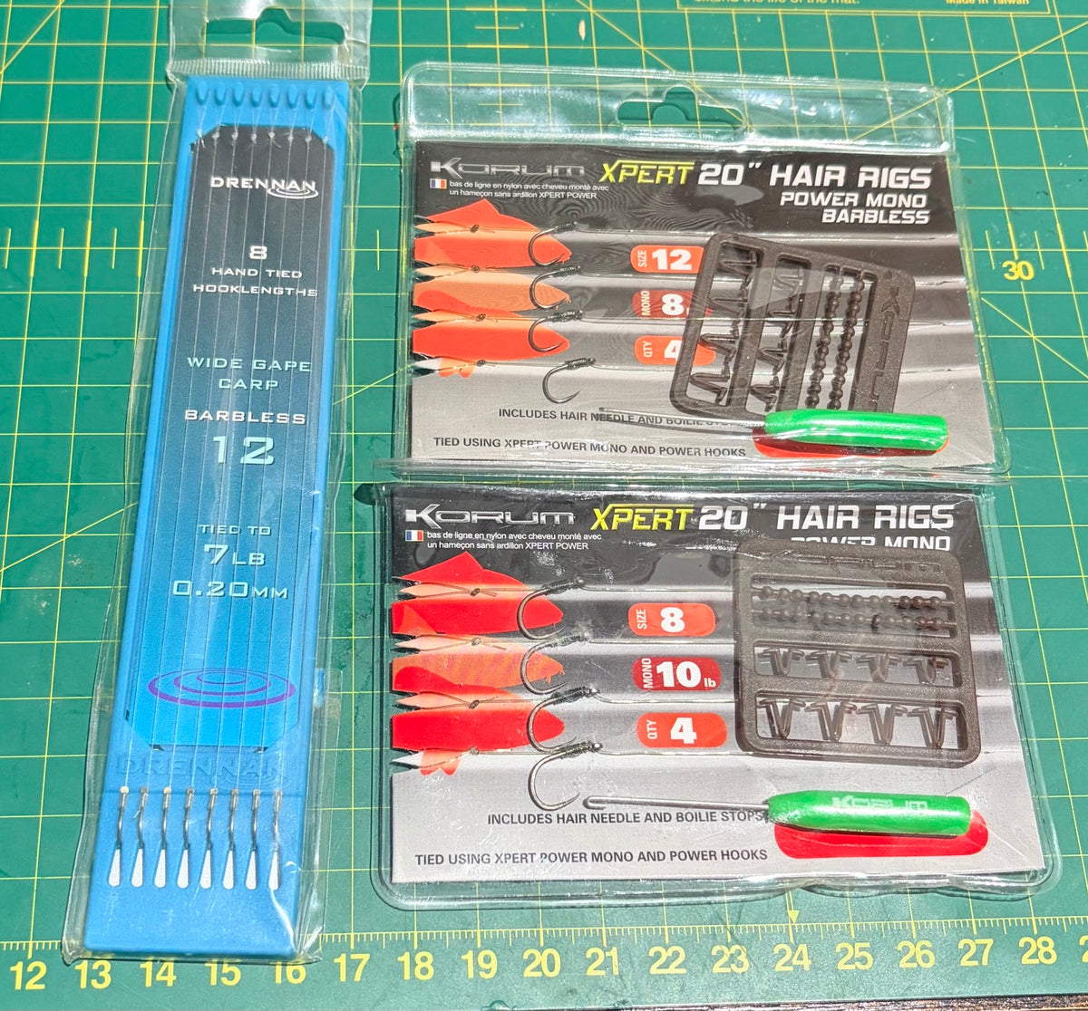 Guru Korum and Drennan new old stock carp hair rigs five pack bundle