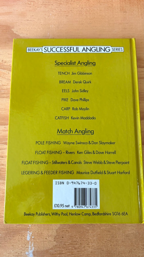 Back cover Catfish by Kevin Maddocks ISBN 0947674330