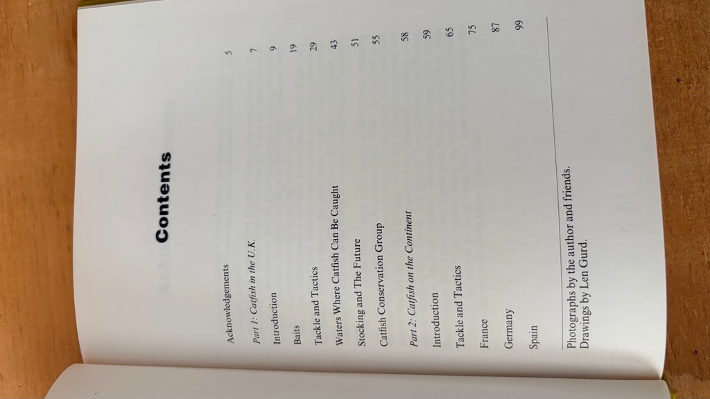 Contents page Catfish by Kevin Maddocks