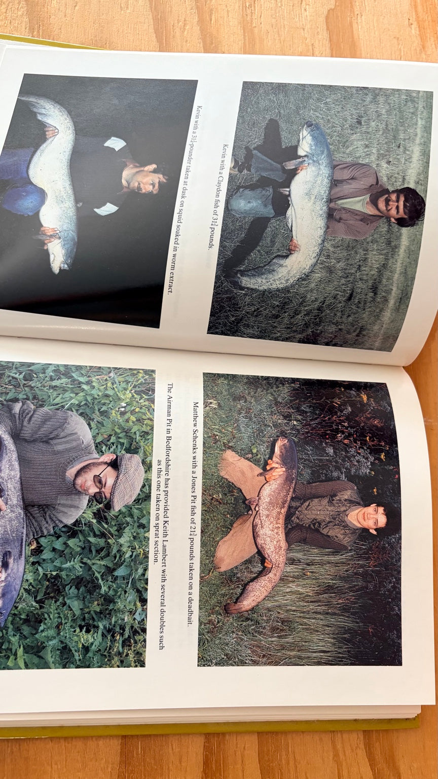 Catfish fishing photographs inside Kevin Maddocks Catfish