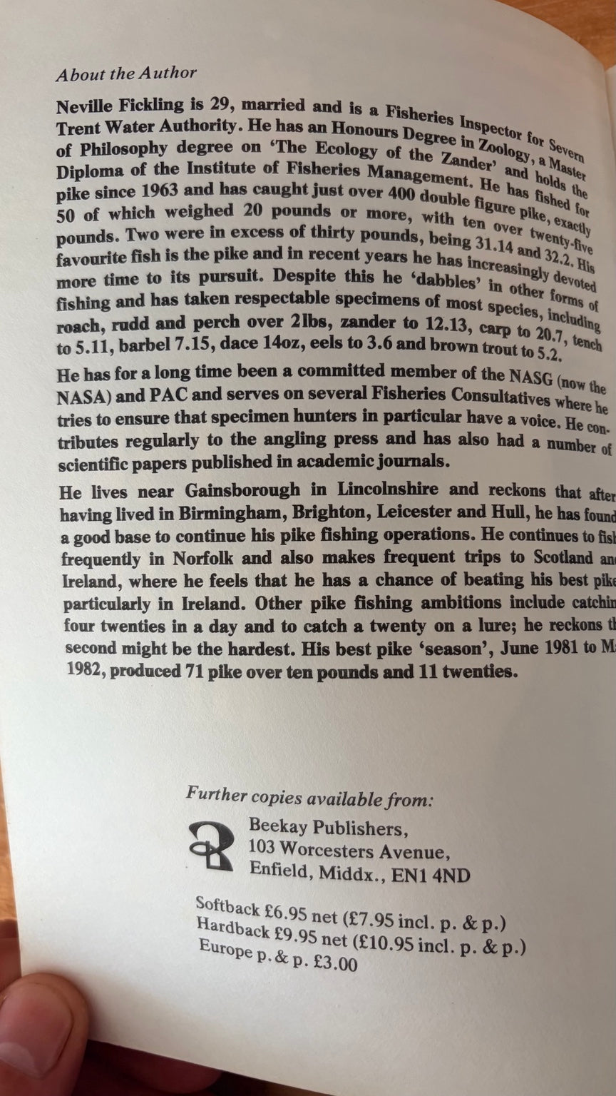 About Neville Fickling author page
