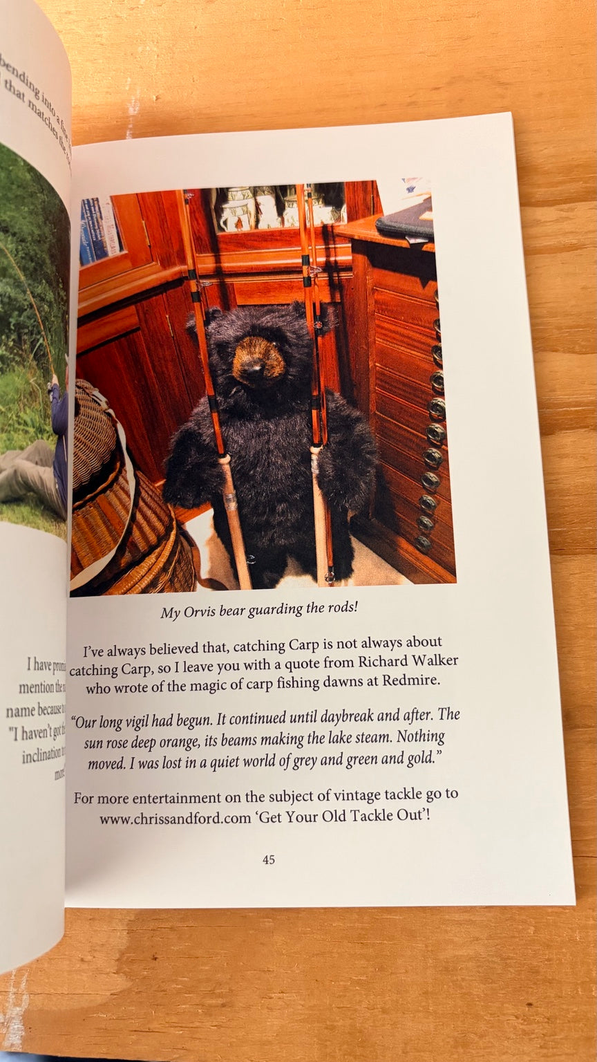 Illustrated colour page Richard Walker Centenary Celebration carp fishing book