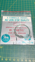 Vintage Thetis Au Lion d'Or 3 cannelled hook sea fishing rig in original packaging