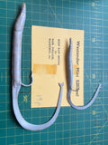 Vintage Westender Mini Sandeel sea fishing lures pair with original 19p card